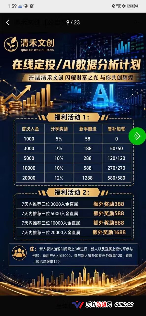 清禾文创：该项目的收益真相：钱从哪来，去往何处，崩盘风险极高，立即撤出